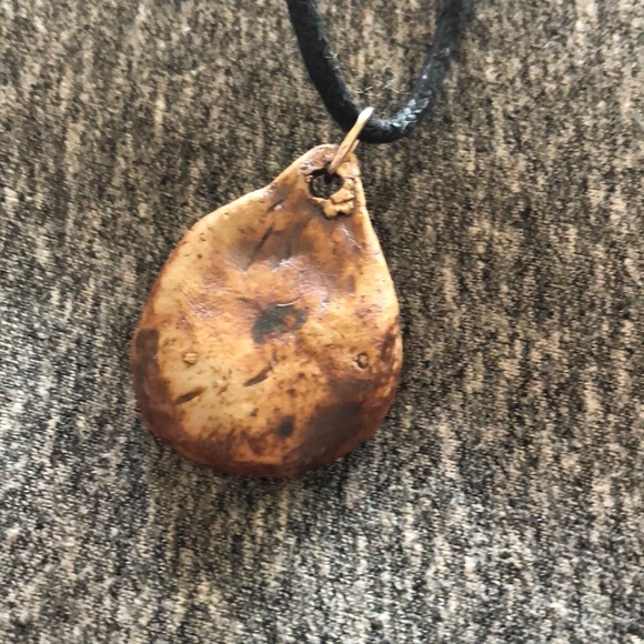 😻5 for $15🛍Artisan glazed pottery black necklace - Picture 3 of 3